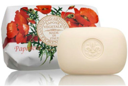 Naturalne mydło o zapachu maków, 200 g, ręcznie pakowane - Saponificio Artigianale Fiorentino