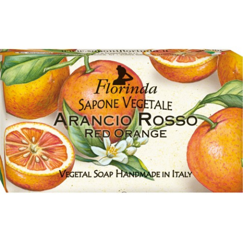 Mydło naturalne roślinne, o zapachu pomarańczy, 100 gr - Florinda
