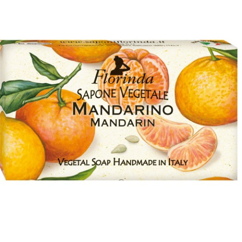 Mydło naturalne roślinne, o zapachu mandarynki, 100 gr - Florinda