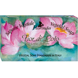 Mydło naturalne roślinne, o zapachu kwiatów lotosu, 100 gr - Florinda