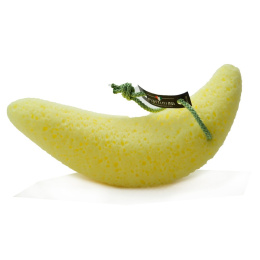 Gąbka w kształcie owocu, banan, ręcznie robiona, 1 szt. - Martini Spa