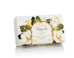 Naturalne mydło o zapachu magnolii i lipy, 250 g, ręcznie pakowane - Saponificio Artigianale Fiorentino