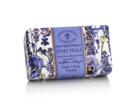 Naturalne mydło o zapachu fioletowych kwiatów, 250 g, ręcznie pakowane - Saponificio Artigianale Fiorentino