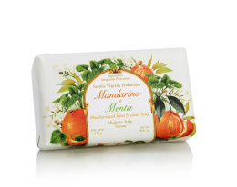 Naturalne mydło o zapachu mandarynki i mięty, 250 g, ręcznie pakowane - Saponificio Artigianale Fiorentino