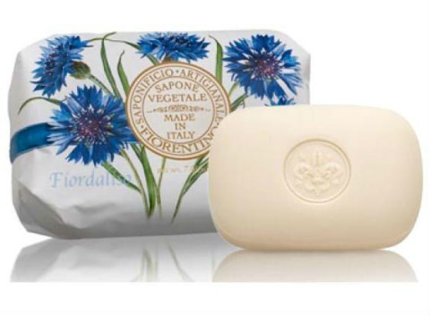 Naturalne mydło o zapachu chabra, 200 g, ręcznie pakowane - Saponificio Artigianale Fiorentino
