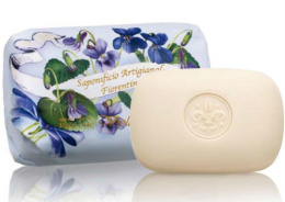 Naturalne mydło o zapachu fiołka, 200 g, ręcznie pakowane - Saponificio Artigianale Fiorentino
