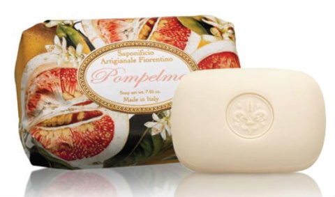 Naturalne mydło o zapachu grejpfruta, 200 g, ręcznie pakowane - Saponificio Artigianale Fiorentino