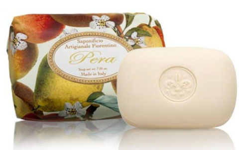 Naturalne mydło o zapachu gruszki, 200 g, ręcznie pakowane - Saponificio Artigianale Fiorentino