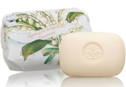 Naturalne mydło, o zapachu konwalii, pakowane ręcznie, 200 gr - Fiorentino