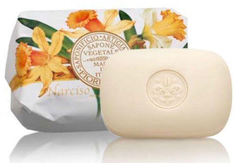 Naturalne mydło o zapachu narcyza, 200 g, ręcznie pakowane - Saponificio Artigianale Fiorentino