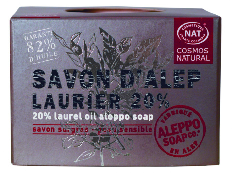 Mydło Aleppo 20% oleju laurowego-200 g. TADE, CERTYFIKAT COSMOS NATURAL