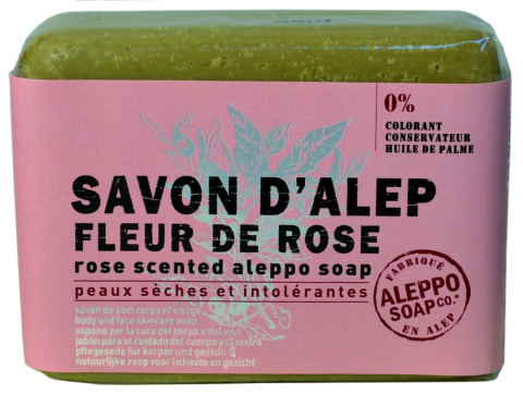 Mydło Aleppo z kwiatami róży 100 g. TADE
