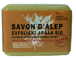 Mydło Aleppo pilingujące z olejem arganowym BIO 100 g. TADE