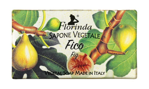 Mydło naturalne roślinne, o zapachu figi, 100 gr - Florinda