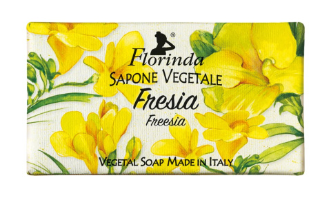 Mydło naturalne roślinne, o zapachu frezji, 100 gr - Florinda