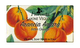 Mydło naturalne roślinne, o zapachu gorzka pomarańcza, 100 gr - Florinda