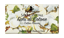 Mydło naturalne roślinne, o zapachu kwiatu bawełny, 100 gr - Florinda