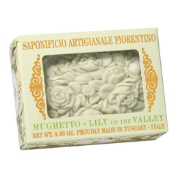 Naturalne mydło o zapachu konwalii, 125 g, w pudełku z okienkiem - Saponificio Artigianale Fiorentino