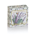 Naturalne mydło o zapachu lawendy, 100 g, okrągłe, rzeźbione, w ozdobnym pudełku - Saponificio Artigianale Fiorentino