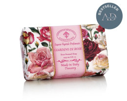 Naturalne mydło o zapachu ogrodu różanego, 250 g, ręcznie pakowane - Saponificio Artigianale Fiorentino