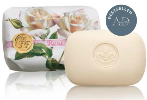 Naturalne mydło o zapachu róży, 200 g, ręcznie pakowane - Saponificio Artigianale Fiorentino