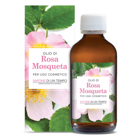 Olej z dzikiej róży - Rosa Moschata Seed Oil, Olej z nasion dzikiej róży 100% SAPONE DI UN TEMPO