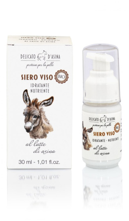 PIELĘGNACJA TWARZY - serum BIO 30 ml. z mlekiem oślim - linia delikatna  - La Dispensa