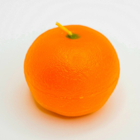 Świeczka w kształcie owocu, mandarynka, 1 szt.