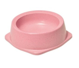 Miska bambusowa z gumą antypoślizgową różowa l 20x17,3x6cm 0,6 l - Record