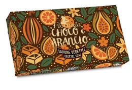 Mydło naturalne 100 g, kolekcja kremowa CZEKOLADA I POMARAŃCZA FLORINDA