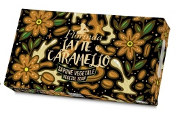 Mydło naturalne 100 g, kolekcja kremowa MLEKO I KARMEL FLORINDA