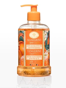 Mydło naturalne w płynie 500 ml. MANDARYNKA - Saponificio Artigianale Fiorentino