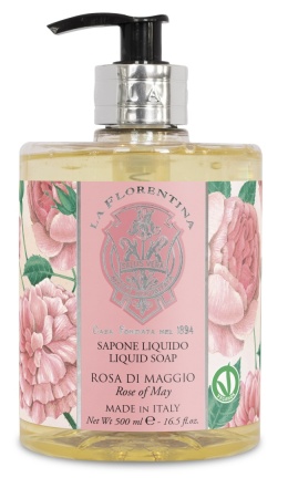 Mydło w płynie do rąk- 500ml- RÓŻA MAJOWA - La Florentina