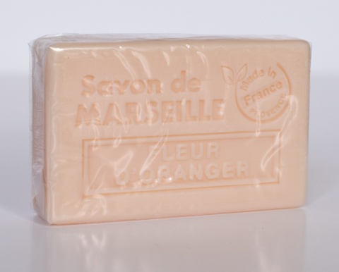 Naturalne mydło marsylskie 100 gr kwiat pomarańczy
