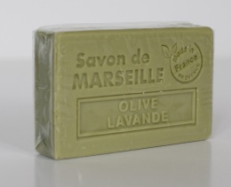 Naturalne mydło marsylskie 100 gr oliwkowo-lawendowe