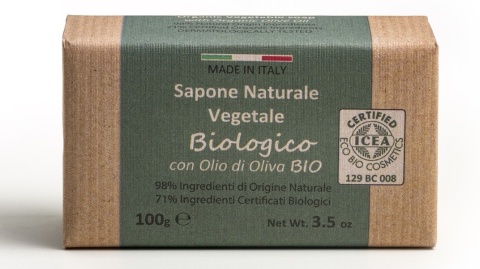 Organiczne mydło roślinne OLIWKA 100gr ITERITALIA