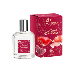 Perfumy l'eau de coursiana, bergamotka, pomarańcza, wanilia, ylang-ylang, lawenda i paczula BIO 50 ml.