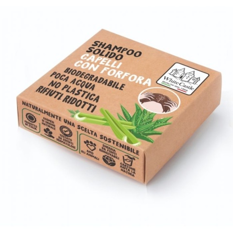 Szampon i odżywka w kostce przeciwłupieżowy i łagodzący 70g: White Castle