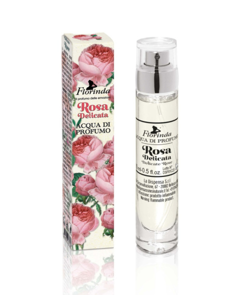 Woda perfumowa na 15 ml. DELIKATNA RÓŻA
