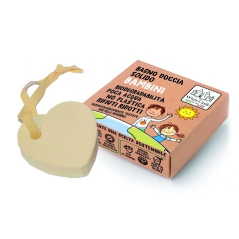 Żel pod prysznic w kostce dla DZIECI - ekologiczny 70 g: White Castle