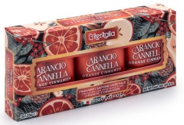 Zestaw 3 naturalne mydełka po 125gr POMARAŃCZA I CYNAMON ITERITALIA