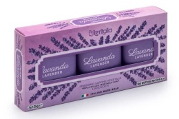 Zestaw 3 naturalne mydełka po125gr LAWENDA ITERITALIA