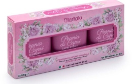 Zestaw 3 naturalne mydełka po125gr PIWONIA Z CAPRI ITERITALIA