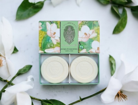 Zestaw mydeł - 115G x 2- MAGNOLIA - La Florentina