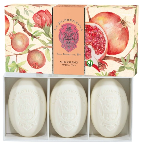 Zestaw mydeł - 3x150 G- owoc granatu - La Florentina