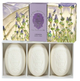 Zestaw mydeł - 3x150 G- LAWENDA - La Florentina