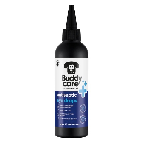 Krople antyseptyczne do oczu dla zwierząt - 60 ml - Buddycare