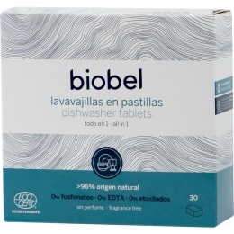 Naturalne tabletki do zmywarki 30 szt.ECOCERT, BIOBEL