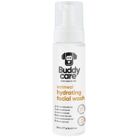 Płyn do mycia twarzy dla psów - nawadniająca owsianka- 200ml - Buddycare